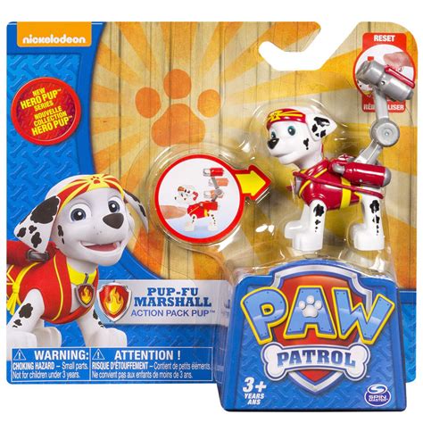Paw Patrol Action Pack Pup Pup Fu Marshall Figure Spin Master Toywiz