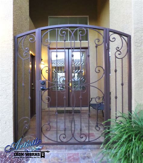 Abbey bow top wrought iron front garden gates prices from £89.00 more. Fouet - Wrought Iron Courtyard Entryway - Model: CE0240 ...