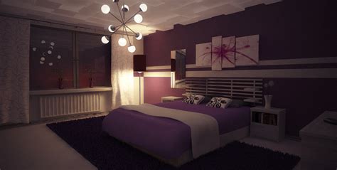 Purple Bedroom Nighttime By Perbear42 On Deviantart