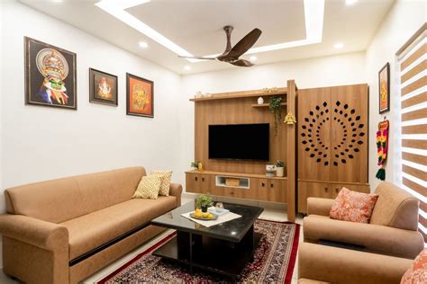 Multilayered False Ceiling Design For Living Rooms Livspace