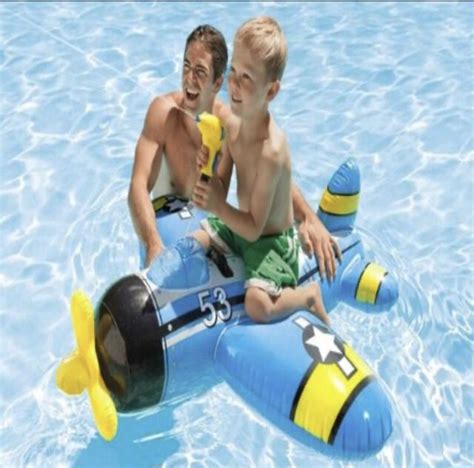 Intex Water Gun Plane Ride On Pool Float As Ebay