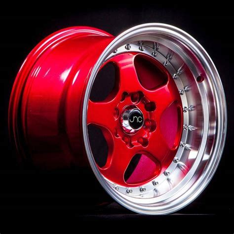 Jnc Wheels Rim Jnc010 Candy Red Machined Lip 15x9 4x1004x1143 Et20