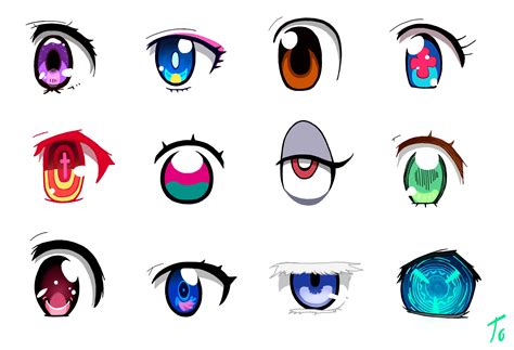 [OC] Anime eyes, the sequel: Here is the second compilation that I drew