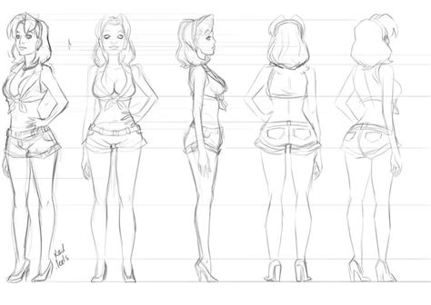 Model Sheet Character Character Reference Sheet Body Reference