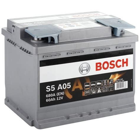 Autobaterie Bosch S5 Agm 12v 60ah 680a S5 A05 — Autodíly Pema