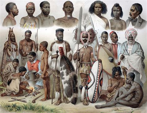 Ethnic Groups Of Africa 1880s Stock Image C0176928 Science