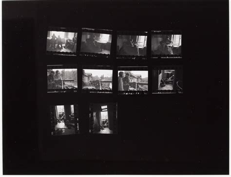 Contact Sheet Showing 10 Pictures Of Allied Soldiers With Machine Guns