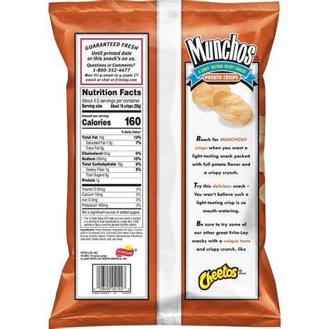 Munchos Potato Crisps 425 Oz 575 Oz Shipt