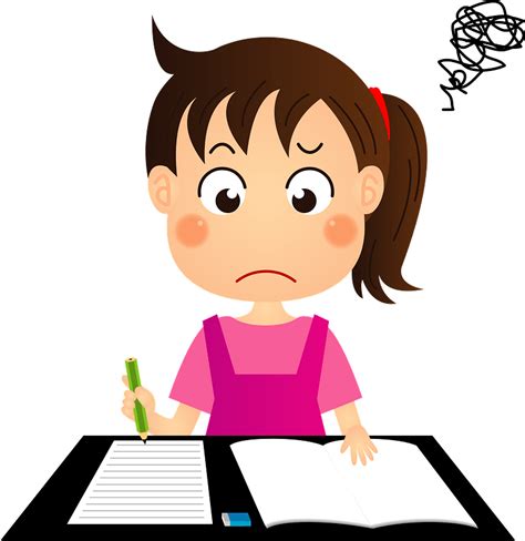 Girl Is Studying Clipart Free Download Transparent Png Creazilla