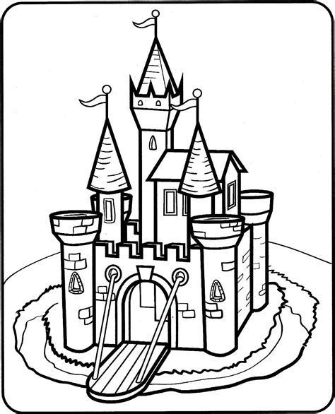 Relaxing coloring page with fairy castle in forest wreath for kids and adults, art therapy, meditation coloring book. Castle. God is my Fortress | Sunday school coloring pages ...