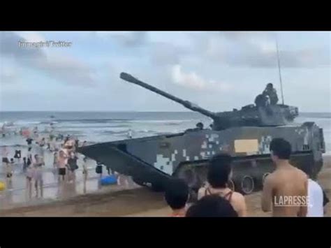 Visita Di Pelosi A Taiwan Pechino Manda Tank Anfibi Sulle Spiagge