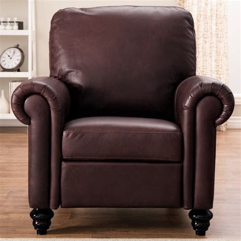 Shop Natuzzi Rome Brown Italian Leather Recliner Free Shipping Today