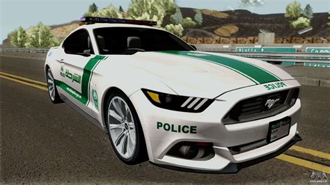 Dubai is place known for skyscrapers, fast cars and night life. Ford Mustang GT 2015 Dubai Police RedBull Dubai pour GTA ...