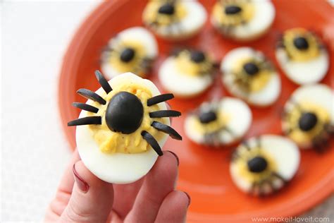 Spider Eggs Aka Dressed Up Deviled Eggs Halloween Food For Party