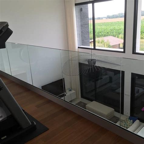 Aluminum U Channel Glass Railing Use With Tempered Glass Fence For