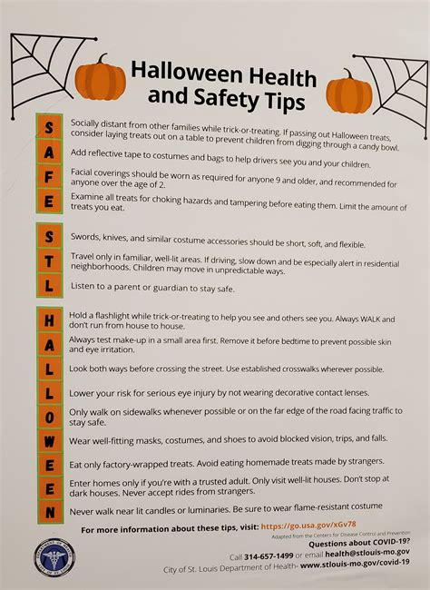 2020 Halloween Health And Safety Tips