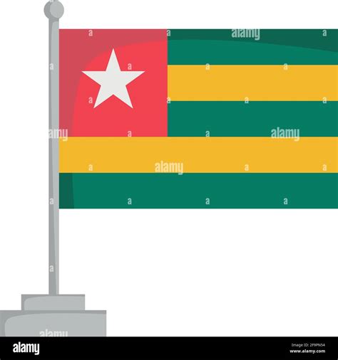 National Flag Of Togo Vector Illustration Stock Vector Image And Art Alamy