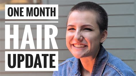 One Month Hair Growth Update After Shaving My Head Bald Head