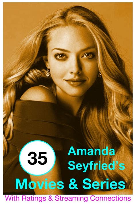 Ted 2 is a comedy movie starring mark wahlberg, seth macfarlane and amanda seyfried. Watch her works with ratings and streaming guides. # ...