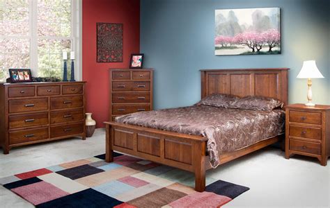 For the ultimate bedroom furniture selection in matteson, il count on discount rugs & furniture. Amish Old World Mission Panel Five Piece Bedroom Set ...
