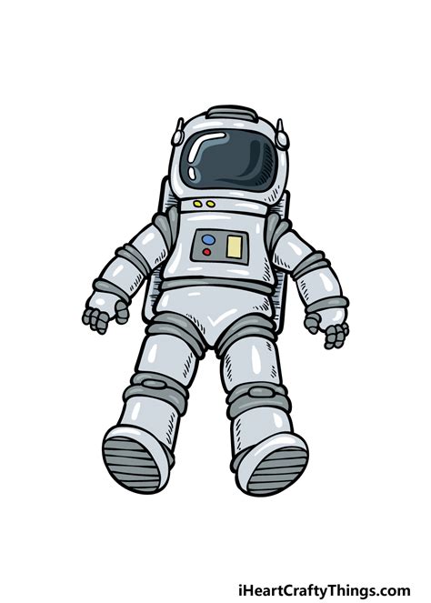 Nasa Astronaut Helmet Drawing
