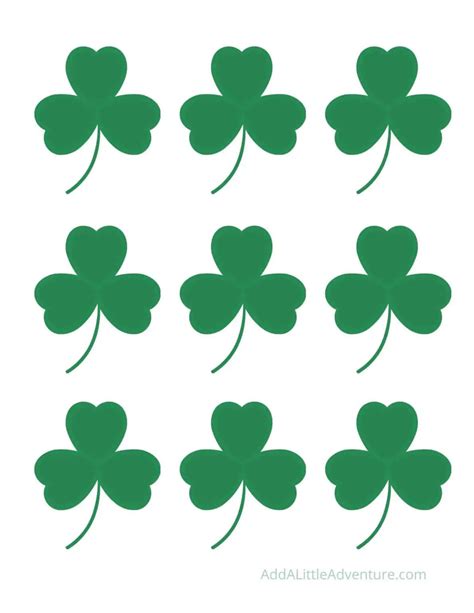 12 Free Printable Shamrock And Four Leaf Clover Templates