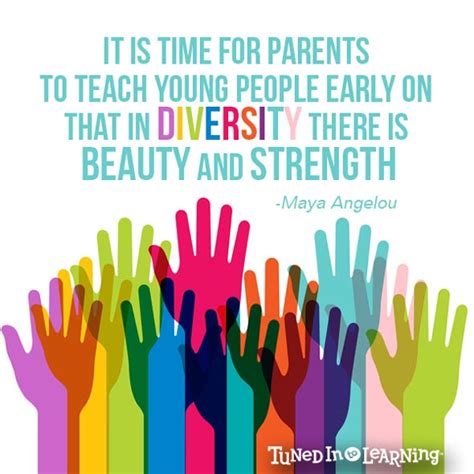 Diversity Beauty Strength Quote Maya Angelou Tuned In To Learning