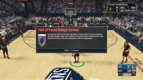 This year skill badges are divided into 5 tiers: NBA 2K17 INCREDIBLE Half Court Shots And Sharpshooter Hall Of Fame Badges!! - YouTube
