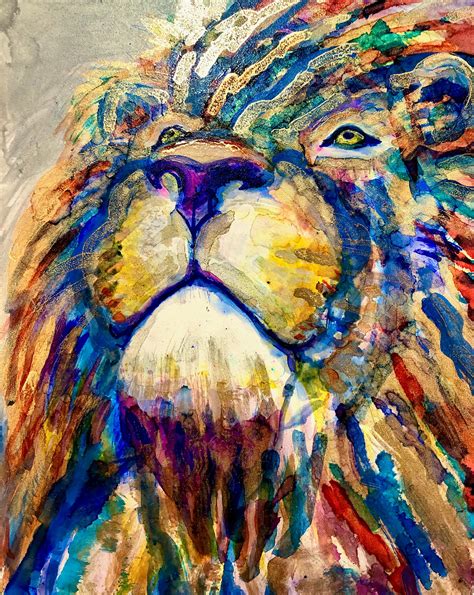 Ready To Roar 27 Prophetic Art By Monique Sarkessian Alcohol Ink