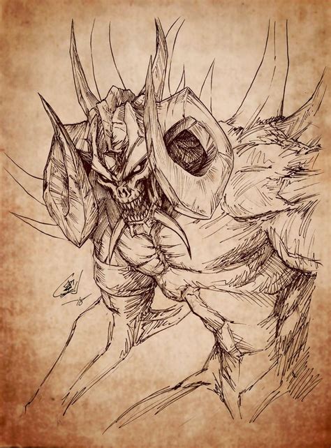 Diablo I Sketch I Dont See Enough Art Of His First Form Oc Fan Art