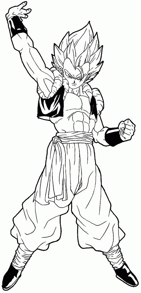 Dragon ball z goku logo coloring page coloring pages printable and coloring book to print for free. Dragon Ball Z Gogeta Coloring Pages - Coloring Home