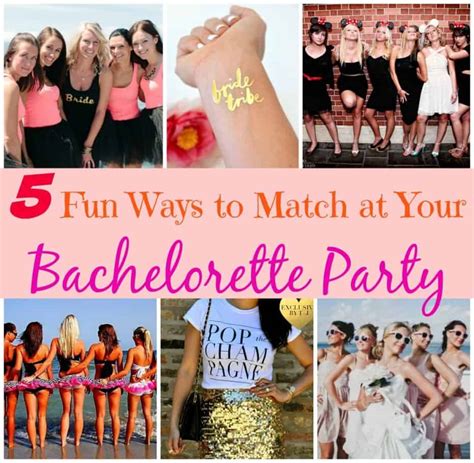 Once the guest list has been finalized, it's a great idea to set up a communication channel between everyone. 5 Fun Ways to Match at Your Bachelorette Party - Inspired Bride