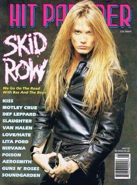 Sebastian Bach On The Cover Of Hit Parader Magazine May 1992 Rocker