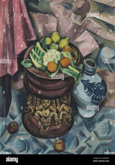 Pechstein Max Private Collection Still Life In Grey 1913 Oil On