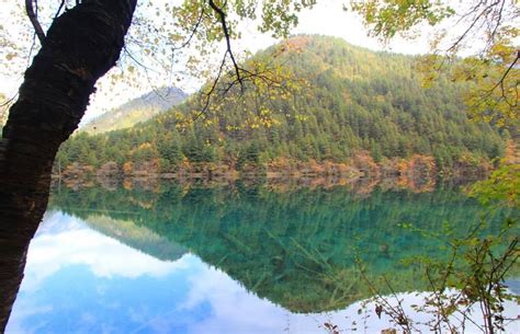 Mirror Lakejiuzhai Valley National Park Mirror Lake Amazing Nature