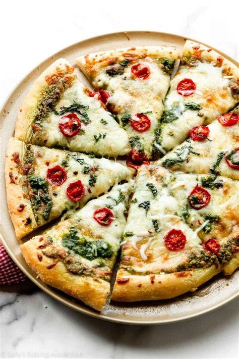 Easy Pesto Pizza Recipe Sallys Baking Addiction