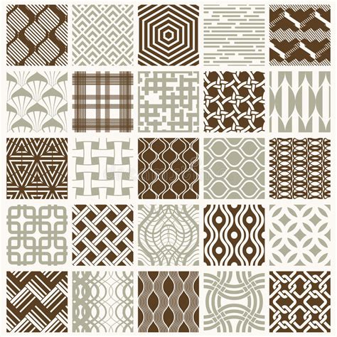 Graphic Ornamental Tiles Collection Set Of Vector Repeated Patterns