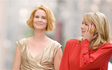 cynthia nixon very disappointed kim cattrall s and just like that cameo leaked