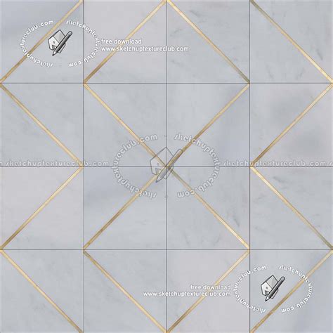 Geometric Pattern White Marble Floor Tile Texture Seamless 19335