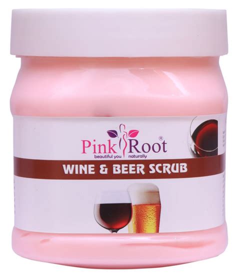 Pink Root Wine Beer Scrub 500gm With Oxyglow Papaya Bleach Day Cream