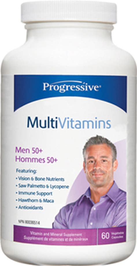 Progressive Multivitamins For Men 50 60 Veg Caps Noahsnaturalfoodsca