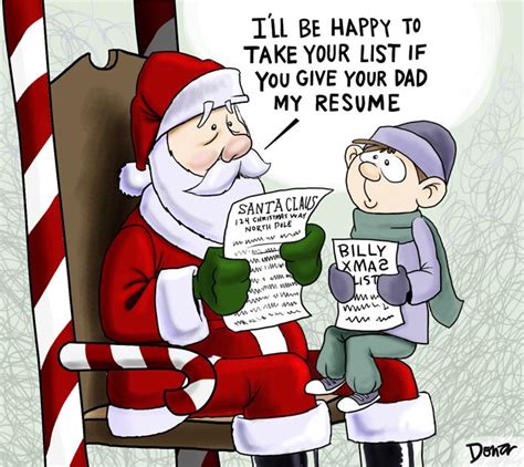 Santa's aching back christmas at the atm cat attack naughty or nice frosty and mrs claus santa letters santa's resume peanuts christmas comic kitty christmas 101 santa blackmail. age discrimination | Recruiter Musings