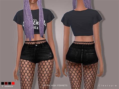Set78 High Waisted Fishnet Tights The Sims 4 Catalog Sims 4
