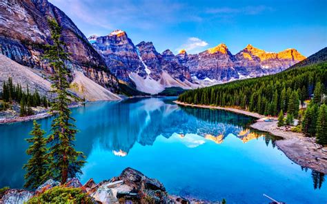 Free Download Moraine Lake Is A Glacially Fed Lake In Banff National Park 14 1600x1000 For
