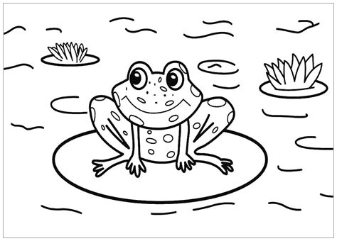 Cute Frog Coloring Pages Az Sketch Coloring Page