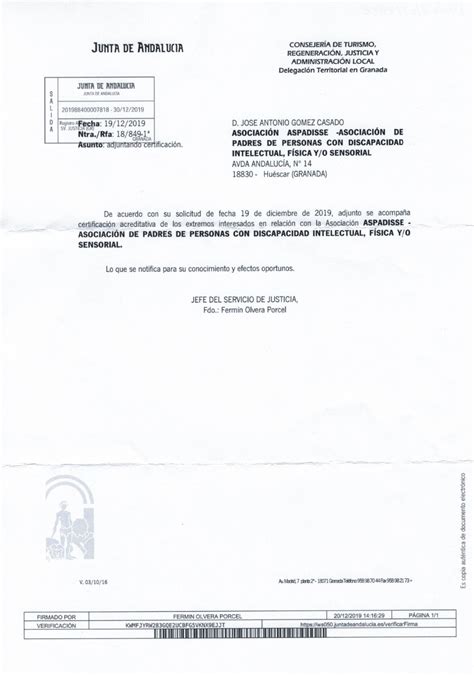 Certificado Composición Junta Directiva Aspadisse