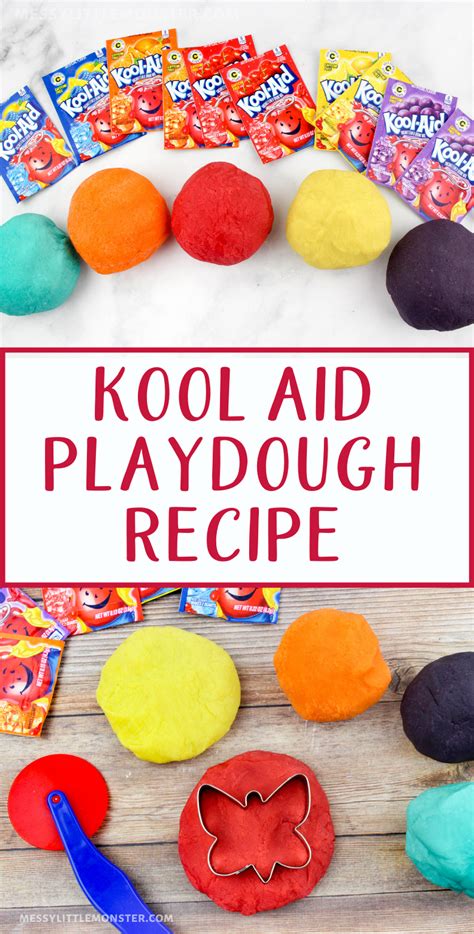 Kool Aid Playdough Recipe Messy Little Monster