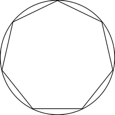 Horizontal describes a line or plane parallel to the earth's surface. Regular Heptagon/Septagon Inscribed In A Circle | ClipArt ETC