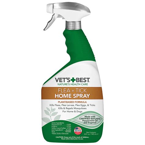 Vets Best Flea And Tick Home Spray Flea Treatment For Dogs And Home