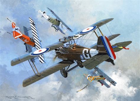First World War Wwi 1914 1918 Royal Flying Corps Raf Se5a And Fokker D